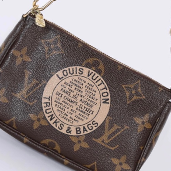 LOUIS VUITTON Monogram Trunk Illustration Pochette FL1037 - Picture 5 of 17